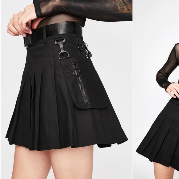 Dolls Kill Skirts Devious High Security Utility Skirt Dolls Kill